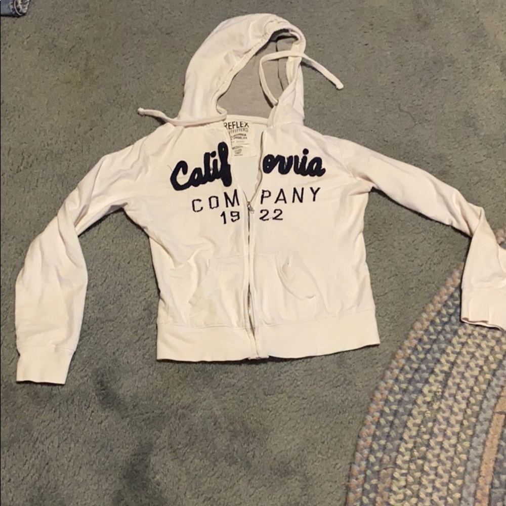 Reflex Outfitters Zip-Up White Hoodie